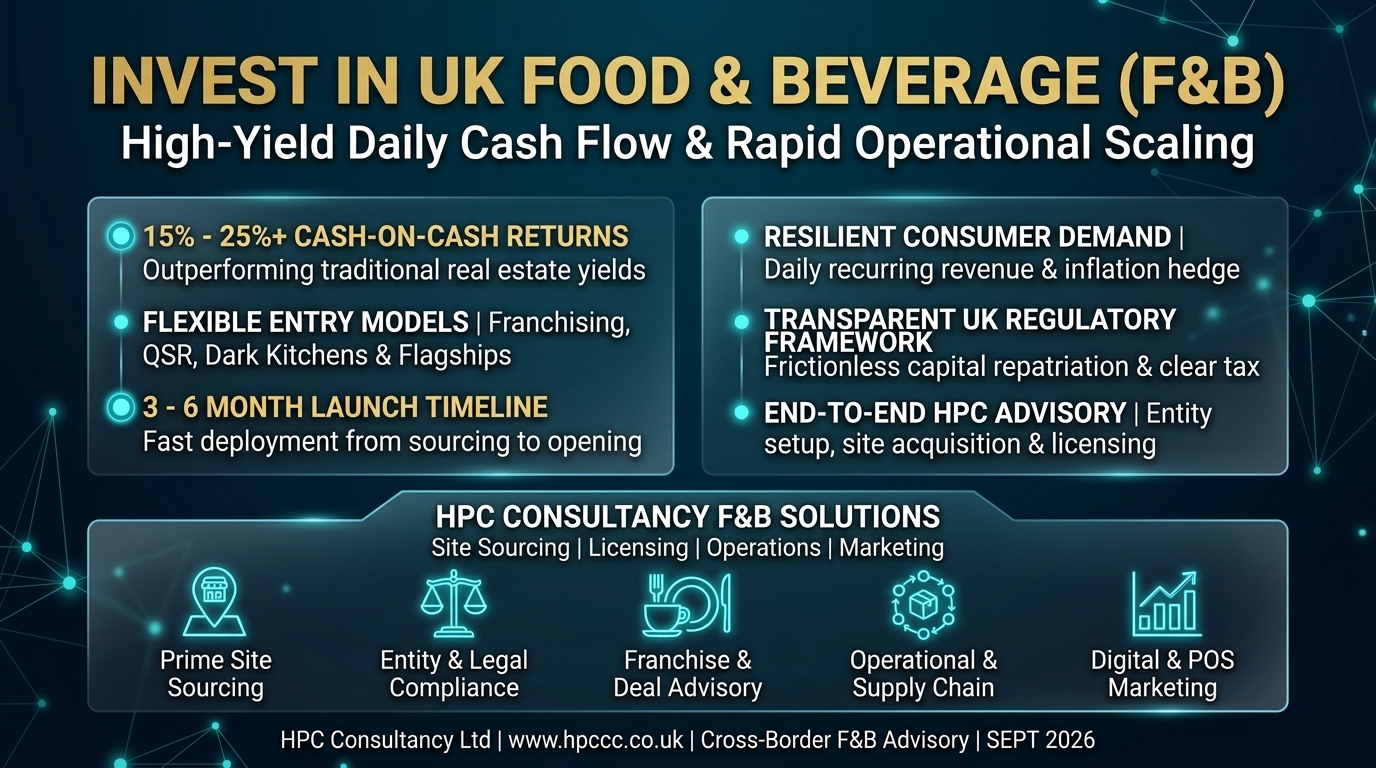 Why Sri Lanka Investors Must Consider the UK Food and Beverage Sector as Their Primary Entry Point
